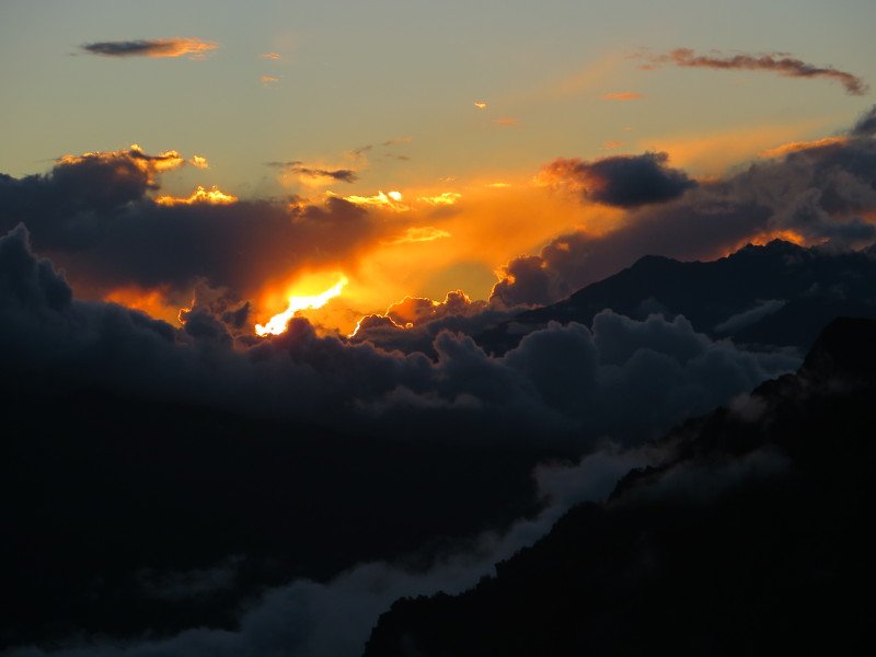 [Photograph: Sunset in Lata Kharak]