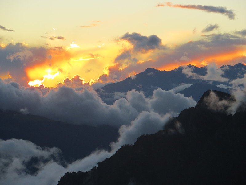 [Photograph: Sunset in Lata Kharak]