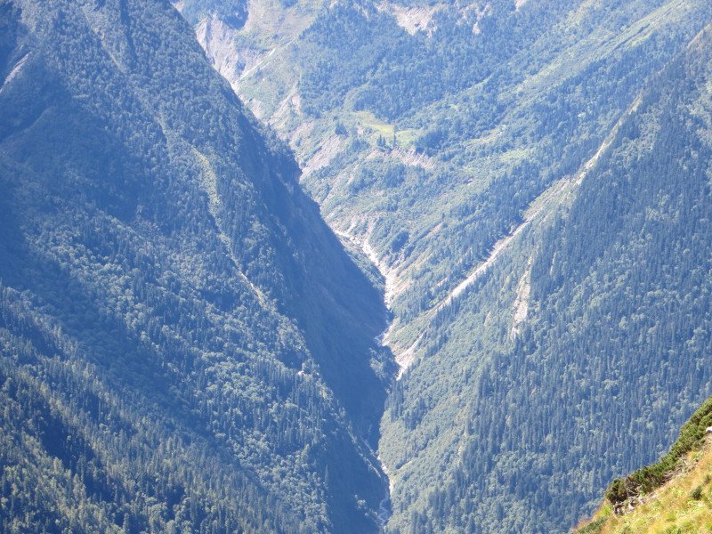 [Photograph: Rishi Ganga gorge]