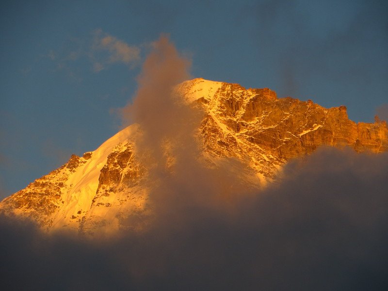 [Photograph: Sunset at Dharansi]