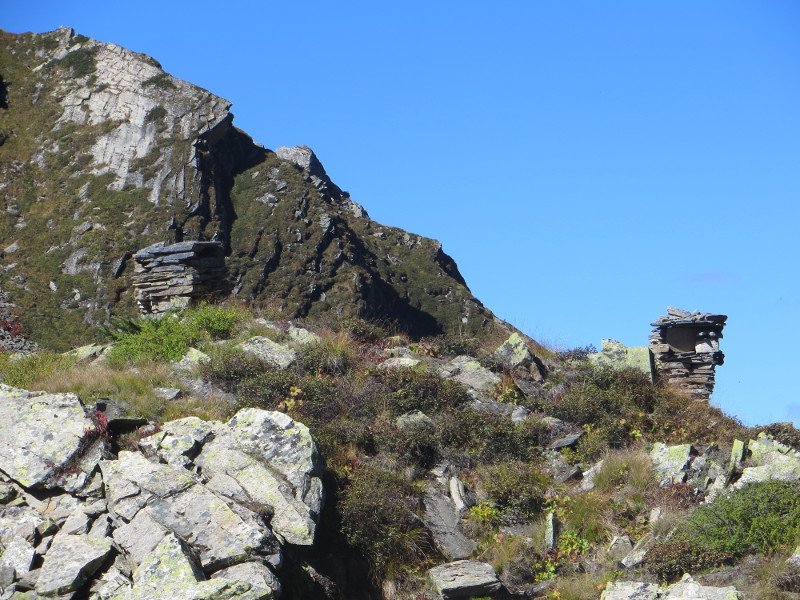 [Photograph: Malthuni cairns]