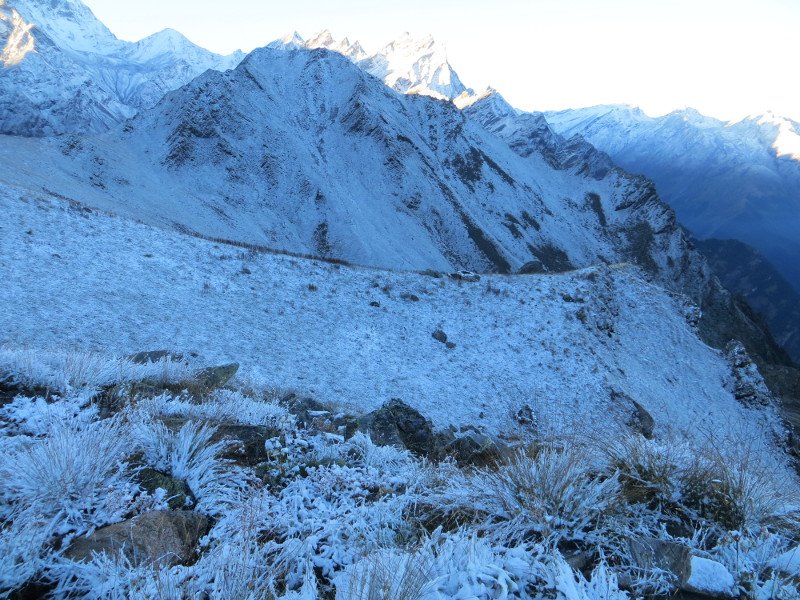 [Photograph: Snow at Dharansi]