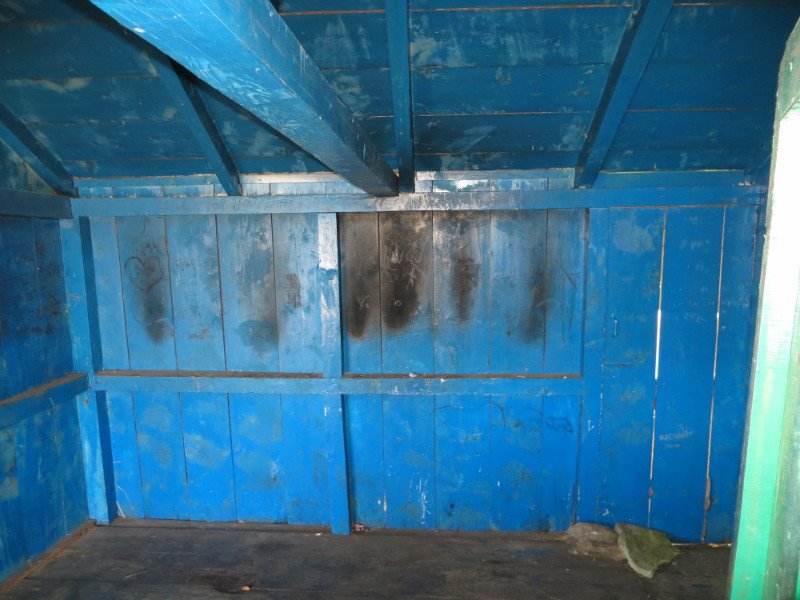 [Photograph: Forest hut, Lata Kharak]