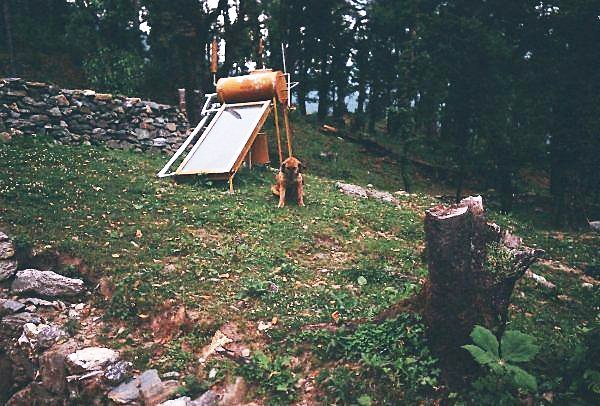 [Photograph: Majhi camp site]