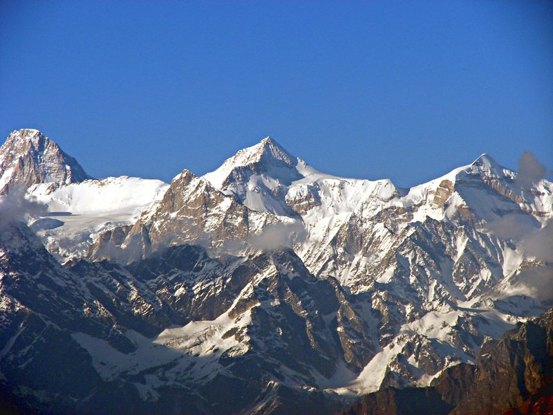 [Photograph: Kamet and Mana]