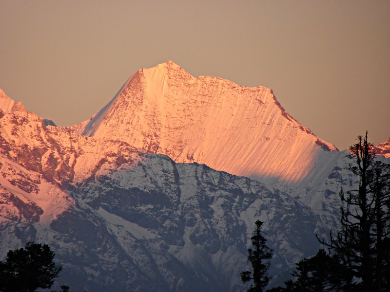 [Photograph: Sunset above Khullara]