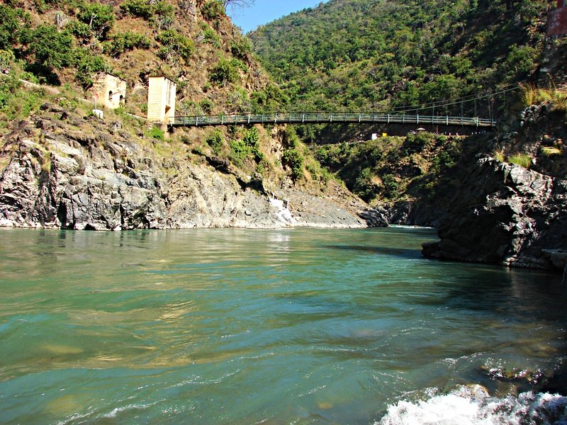 [Photograph: Bridge over Mandakini]