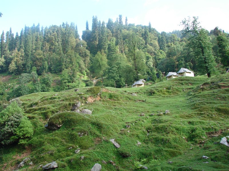 [Photograph: Hotel tents in Dugalbitta]