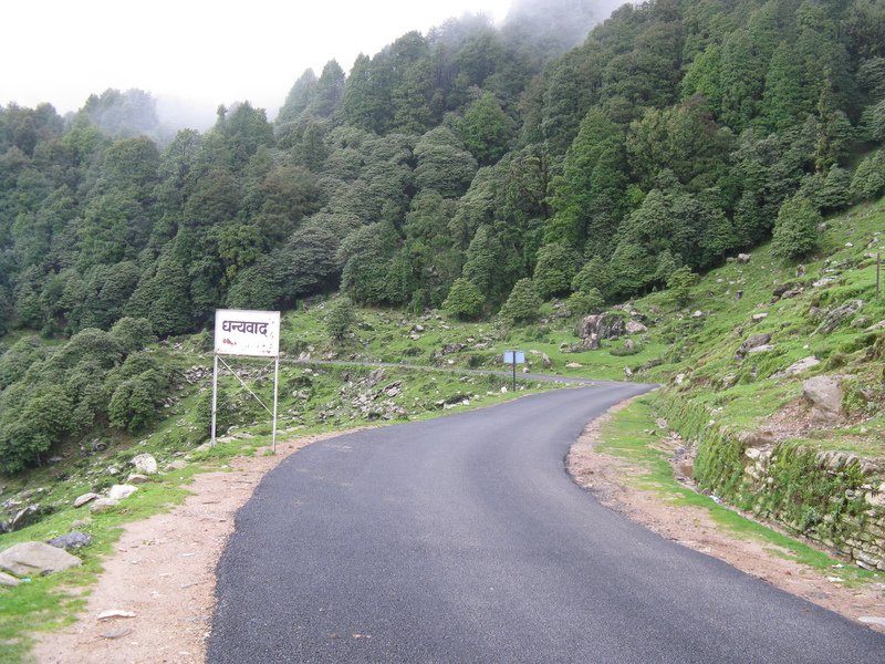 [Photograph: Road to Chopta]